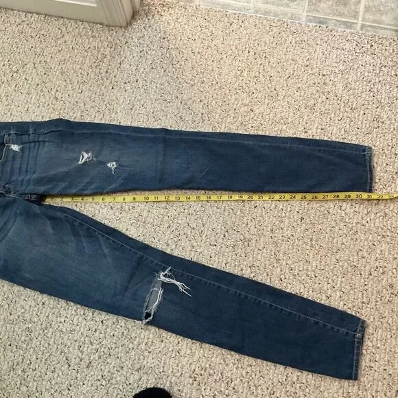Abercrombie & Fitch distressed skinny jeans women’s 00/24W/33L - Picture 2 of 7
